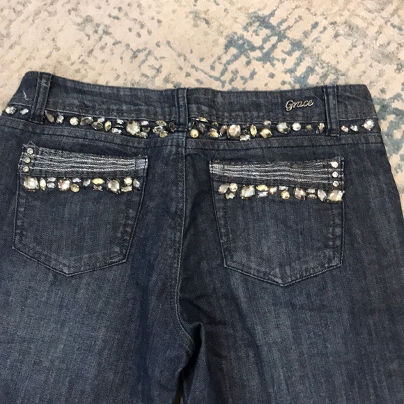 Grace in LA skinny jeans with embellishment - Picture 1 of 3